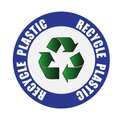 5S Supplies Recycle Plastic Sign 20in Diameter Non Slip Floor Sign FS-RECPLAS-20